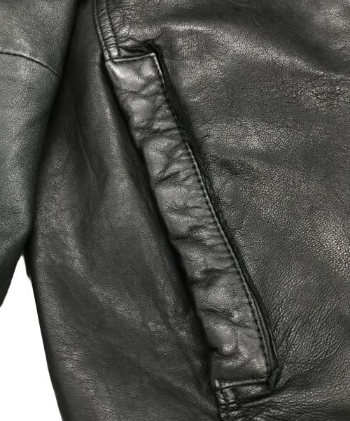 BOSS ORANGE（ボスオレンジ）BOSS ORANGE (ボスオレンジ) ｢Jips5｣シングルライダースジャケット ブラック サイズ:46の古着・服飾アイテム