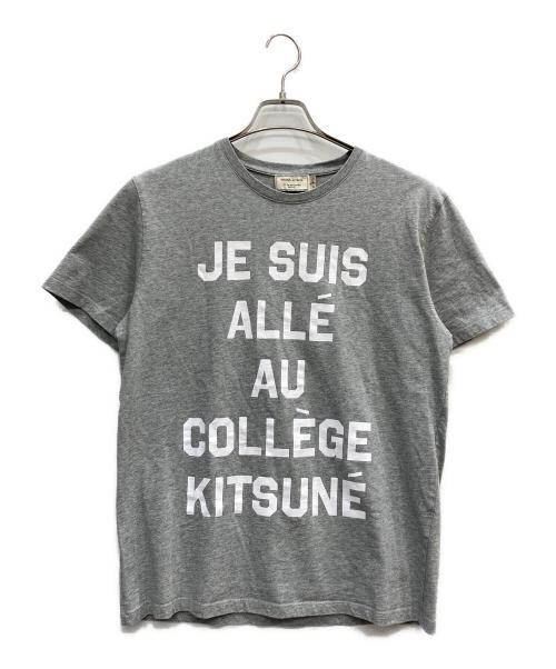 maison kitsune（メゾンキツネ）maison kitsune (メゾンキツネ) Tシャツ グレー サイズ:Mの古着・服飾アイテム