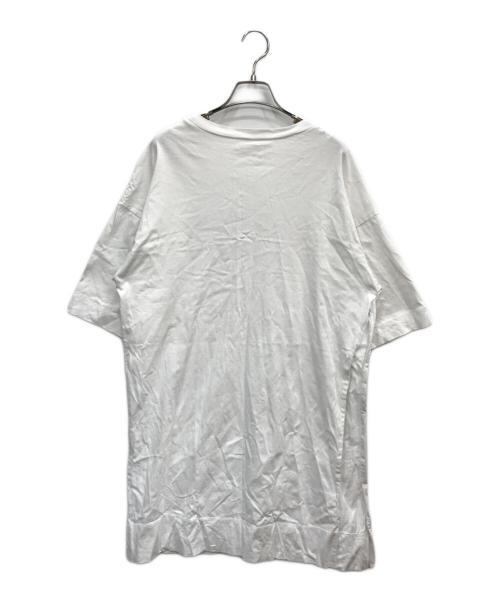 N°21（ヌメロヴェントゥーノ）N°21 (ヌメロヴェントゥーノ) カットソーワンピース ホワイト サイズ:16の古着・服飾アイテム