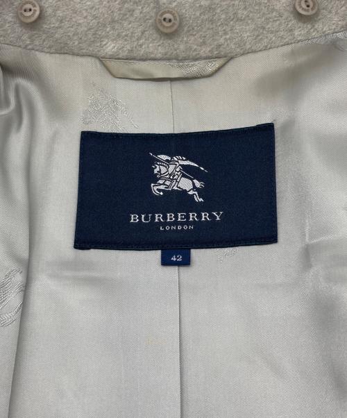 BURBERRY LONDON（バーバリーロンドン）BURBERRY LONDON (バーバリーロンドン) ラビットファーコート グレー サイズ:42の古着・服飾アイテム