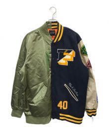 40s & shorties（フォーティーズアンドショーティーズ.）の古着「ドッキングブルゾン」｜ネイビー×オリーブ