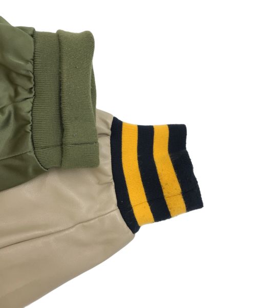 40s & shorties（フォーティーズアンドショーティーズ.）40s & shorties (フォーティーズアンドショーティーズ.) ドッキングブルゾン ネイビー×オリーブ サイズ:XLの古着・服飾アイテム