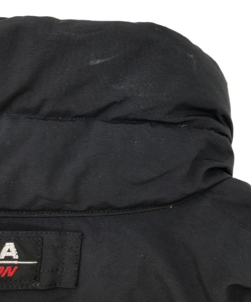 NAUTICA（ノーティカ）NAUTICA (ノーティカ) リバーシブルダウンジャケット ブラック×イエロー サイズ:Sの古着・服飾アイテム