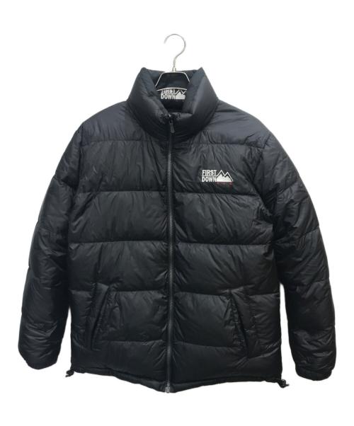 FIRST DOWN（ファーストダウン）FIRST DOWN (ファーストダウン) リバーシブルダウンジャケット イエロー サイズ:Lの古着・服飾アイテム