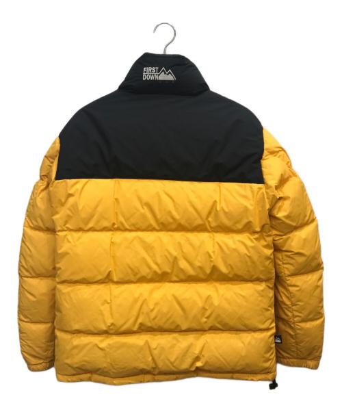 FIRST DOWN（ファーストダウン）FIRST DOWN (ファーストダウン) リバーシブルダウンジャケット イエロー サイズ:Lの古着・服飾アイテム