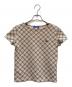 BURBERRY LONDON（バーバリーロンドン）の古着「ノバチェック柄Tシャツ」｜ベージュ