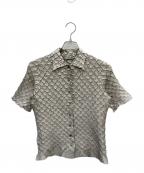 PEPLUM by YOSHIKI HISHINUMAペプラム バイ ヨシキヒシヌマ）の古着「半袖ブラウス」｜グリーン