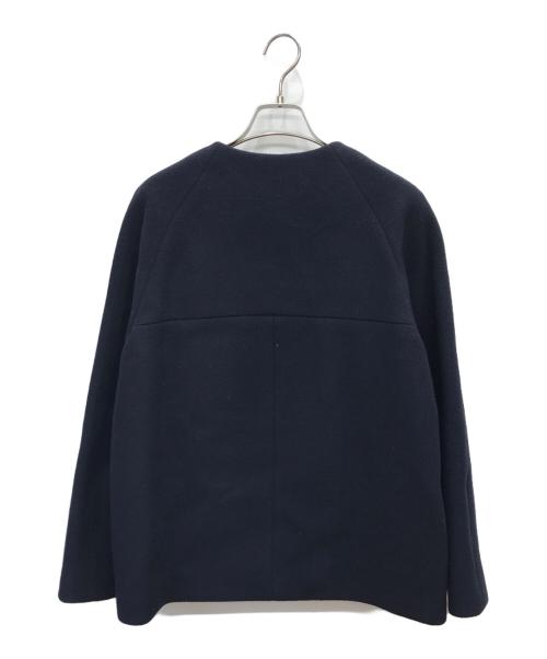 INDIVI（インディヴィ）INDIVI (インディヴィ) ノーカラージャケット ネイビー サイズ:38の古着・服飾アイテム
