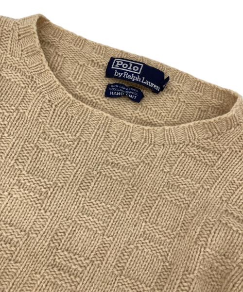 POLO RALPH LAUREN（ポロ・ラルフローレン）POLO RALPH LAUREN (ポロ・ラルフローレン) キャメル混ニット ブラウン サイズ:Lの古着・服飾アイテム