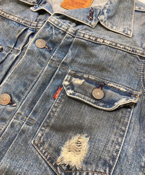 LEVI'S（リーバイス）LEVI'S (リーバイス) ダメージ加工デニムジャケット インディゴ サイズ:Sの古着・服飾アイテム