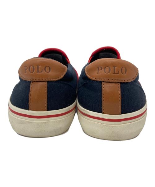 POLO RALPH LAUREN（ポロ・ラルフローレン）POLO RALPH LAUREN (ポロ・ラルフローレン) スリッポン レッド サイズ:41.5 未使用品の古着・服飾アイテム