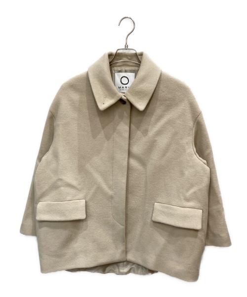 MARW UNITED ARROWS（マルゥ ユナイテッドアローズ）MARW UNITED ARROWS (マルゥ ユナイテッドアローズ) コクーンコート アイボリー サイズ:38の古着・服飾アイテム