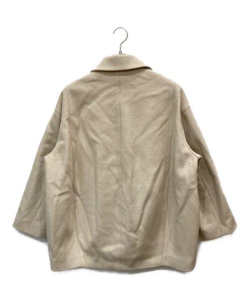 MARW UNITED ARROWS（マルゥ ユナイテッドアローズ）MARW UNITED ARROWS (マルゥ ユナイテッドアローズ) コクーンコート アイボリー サイズ:38の古着・服飾アイテム
