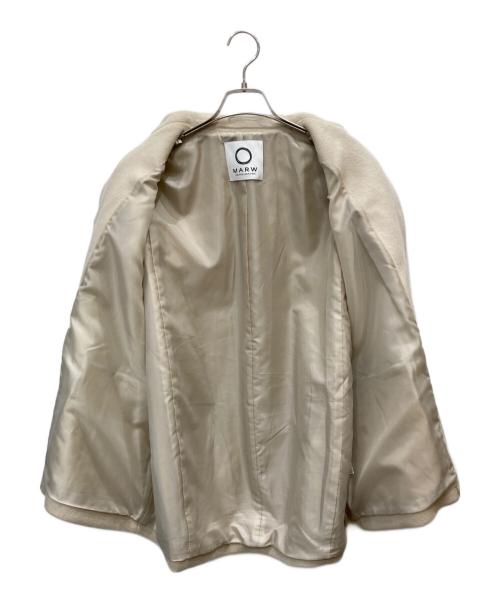 MARW UNITED ARROWS（マルゥ ユナイテッドアローズ）MARW UNITED ARROWS (マルゥ ユナイテッドアローズ) コクーンコート アイボリー サイズ:38の古着・服飾アイテム