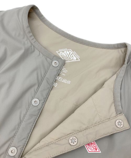 DANTON（ダントン）DANTON (ダントン) プリマロフト インサレーション ノーカラージャケット グレー サイズ:40の古着・服飾アイテム