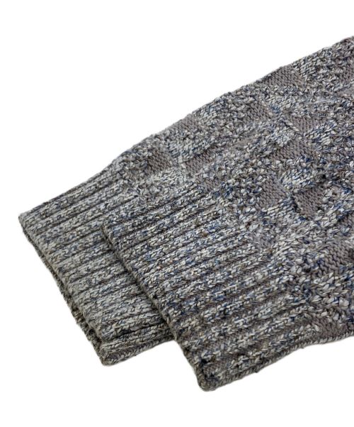 LOEFF（ロエフ）LOEFF (ロエフ) NYクラフトジャカードニット グレー サイズ:2の古着・服飾アイテム