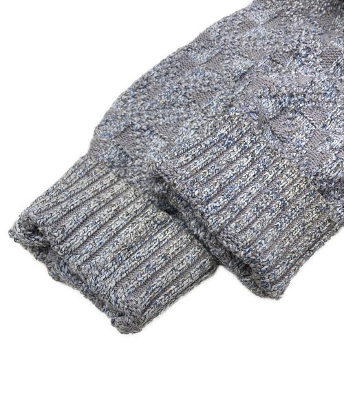 LOEFF（ロエフ）LOEFF (ロエフ) NYクラフトジャカードニット グレー サイズ:2の古着・服飾アイテム