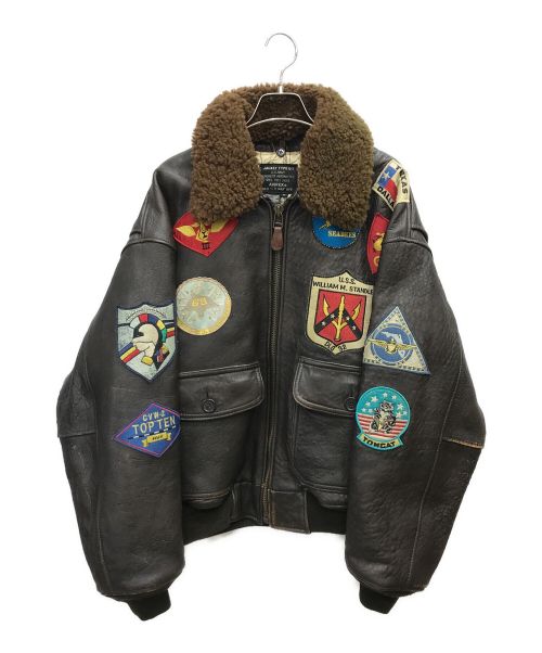 AVIREX（アヴィレックス）AVIREX (アヴィレックス) G-1フライトジャケット ブラウン サイズ:Mの古着・服飾アイテム