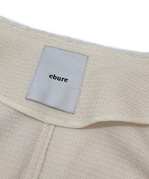 ebure（エブール）ebure (エブール) ツイードコート アイボリー サイズ:38の古着・服飾アイテム