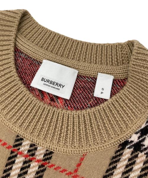 BURBERRY（バーバリー）BURBERRY (バーバリー) FLETCHER Knit ベージュ サイズ:Sの古着・服飾アイテム