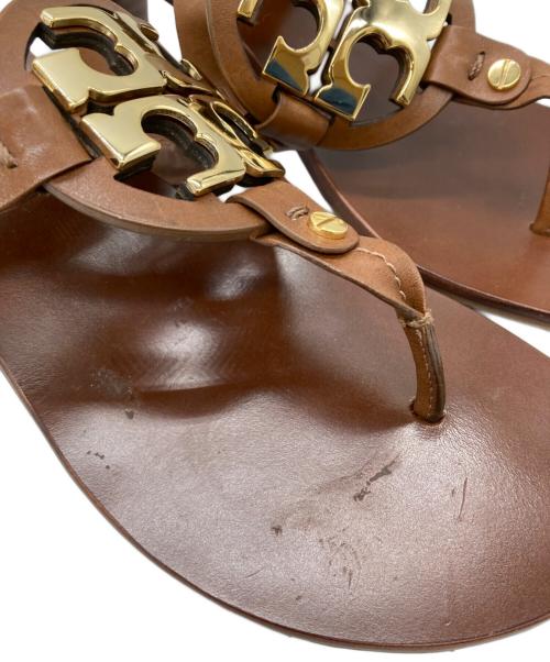 TORY BURCH（トリーバーチ）TORY BURCH (トリーバーチ) サンダル ブラウン サイズ:9Mの古着・服飾アイテム