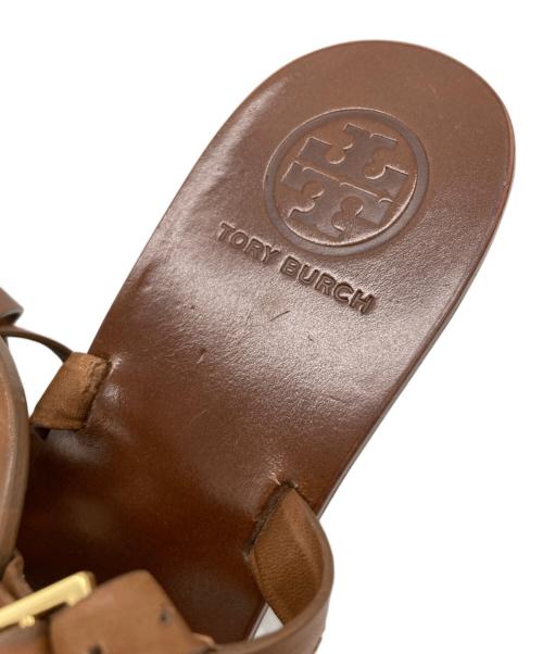 TORY BURCH（トリーバーチ）TORY BURCH (トリーバーチ) サンダル ブラウン サイズ:9Mの古着・服飾アイテム