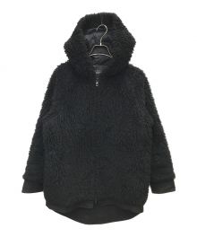 THE RERACS（ザ リラクス）の古着「ウールボアフーデッドコート」｜ブラック