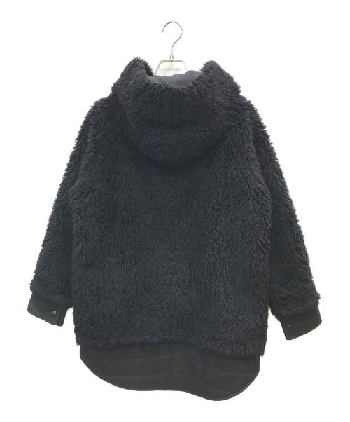 THE RERACS（ザ リラクス）THE RERACS (ザ リラクス) ウールボアフーデッドコート ブラック サイズ:FREEの古着・服飾アイテム