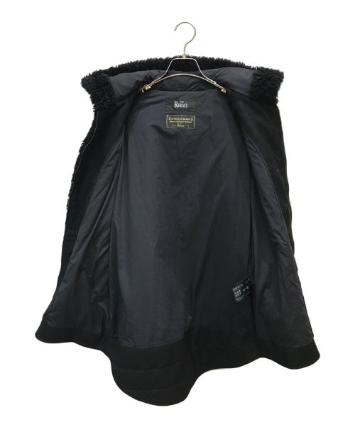 THE RERACS（ザ リラクス）THE RERACS (ザ リラクス) ウールボアフーデッドコート ブラック サイズ:FREEの古着・服飾アイテム