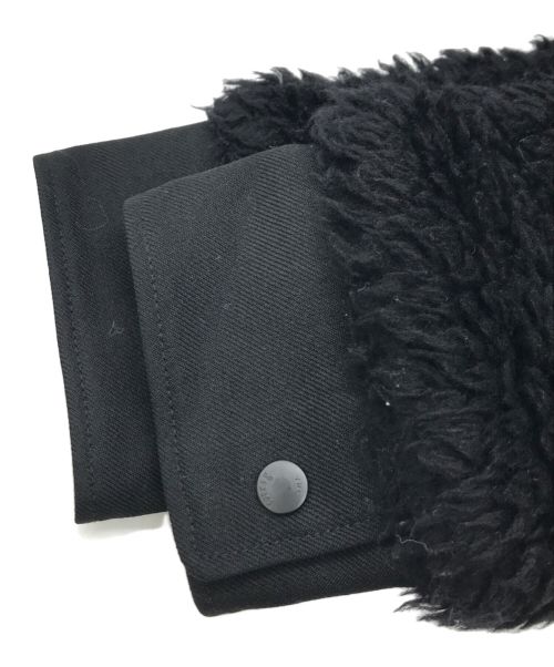 THE RERACS（ザ リラクス）THE RERACS (ザ リラクス) ウールボアフーデッドコート ブラック サイズ:FREEの古着・服飾アイテム