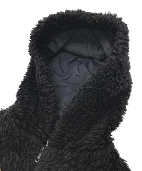 THE RERACS（ザ リラクス）THE RERACS (ザ リラクス) ウールボアフーデッドコート ブラック サイズ:FREEの古着・服飾アイテム