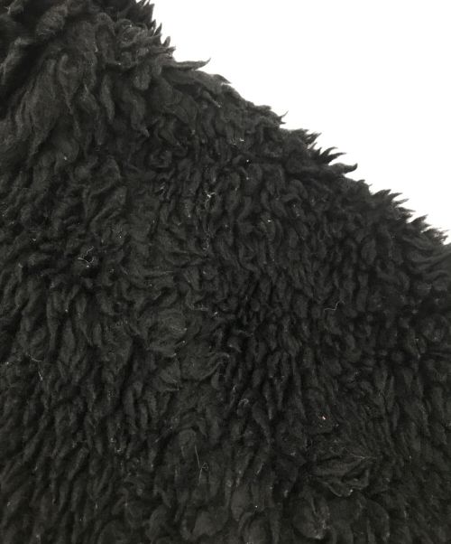 THE RERACS（ザ リラクス）THE RERACS (ザ リラクス) ウールボアフーデッドコート ブラック サイズ:FREEの古着・服飾アイテム