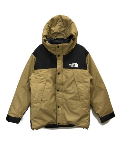 THE NORTH FACE（ザ ノース フェイス）THE NORTH FACE (ザ ノース フェイス) MOUNTAIN DOWN JACKET ベージュ×ブラック サイズ:Lの古着・服飾アイテム