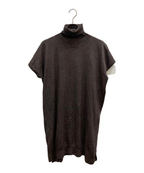 SCENTOF（セントオブ）SCENTOF (セントオブ) ウールニットポンチョ ブラウン サイズ:表記なしの古着・服飾アイテム