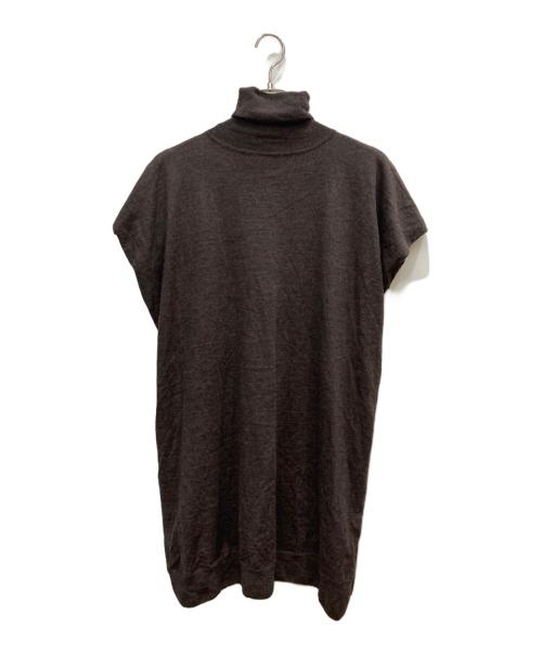 SCENTOF（セントオブ）SCENTOF (セントオブ) ウールニットポンチョ ブラウン サイズ:表記なしの古着・服飾アイテム