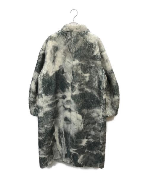 Ameri（アメリ）Ameri (アメリ) UND TEXTURE ART FLOWER SHAGGY COAT グリーン サイズ:Sの古着・服飾アイテム