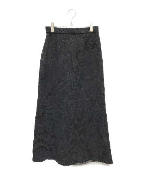 Ameri（アメリ）Ameri (アメリ) JACQUARD SKIRT ブラック サイズ:Sの古着・服飾アイテム