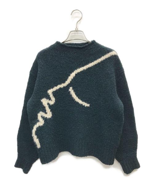paloma-wool（パロマウール）paloma-wool (パロマウール) ハイネックウールニット グリーン サイズ:0Sの古着・服飾アイテム