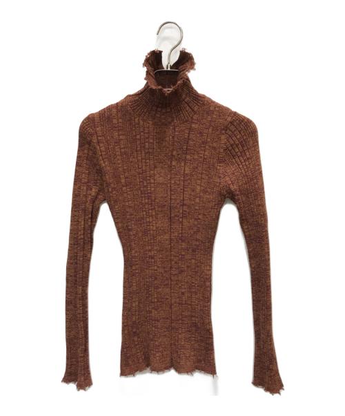 SAYAKA DAVIS（サヤカ デイヴィス）SAYAKA DAVIS (サヤカ デイヴィス) ハイネックニット ブラウン サイズ:Sの古着・服飾アイテム