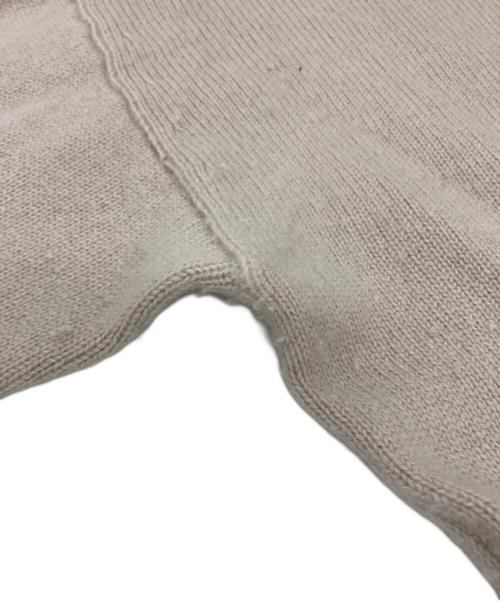 MaxMara（マックスマーラ）MaxMara (マックスマーラ) カシミヤロゴクルーネックニット ベージュ サイズ:表記なしの古着・服飾アイテム
