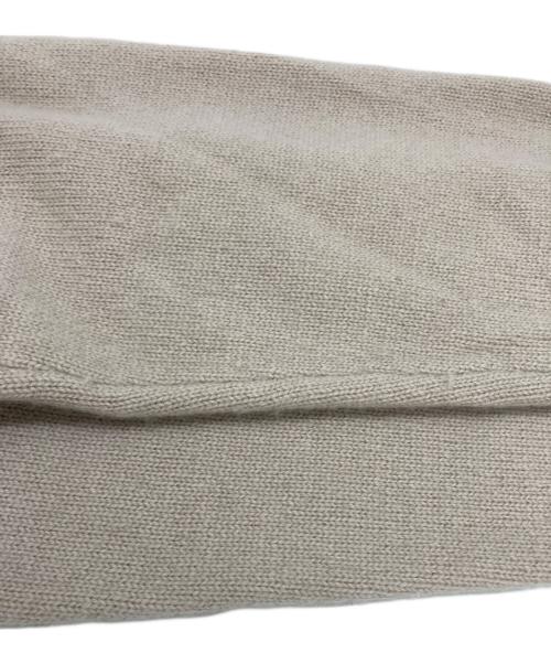 MaxMara（マックスマーラ）MaxMara (マックスマーラ) カシミヤロゴクルーネックニット ベージュ サイズ:表記なしの古着・服飾アイテム