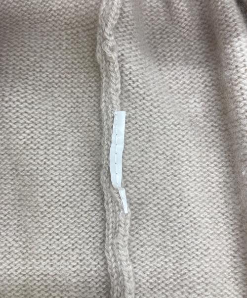 MaxMara（マックスマーラ）MaxMara (マックスマーラ) カシミヤロゴクルーネックニット ベージュ サイズ:表記なしの古着・服飾アイテム
