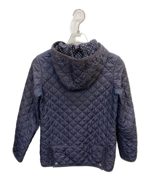 Traditional Weatherwear（トラディショナルウェザーウェア）Traditional Weatherwear (トラディショナルウェザーウェア) フーデッドキルティングジャケット ネイビー サイズ:34の古着・服飾アイテム
