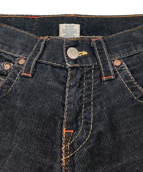 TRUE RELIGION（トゥルー レリジョン）TRUE RELIGION (トゥルー レリジョン) コーデュロイフレアパンツ ブラック サイズ:W30×L33の古着・服飾アイテム