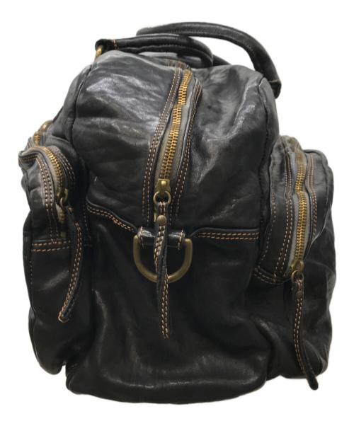 campomaggi（カンポマッジ）CAMPOMAGGI (カンポマッジ) レザーボストンバッグ ダークブラウン サイズ:表記なしの古着・服飾アイテム