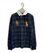 POLO RALPH LAURENポロ・ラルフローレン）の古着「ポロシャツ」｜グリーン×ネイビー