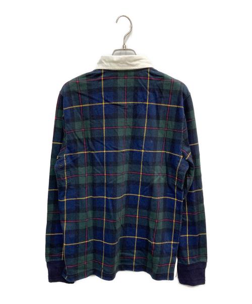 POLO RALPH LAUREN（ポロ・ラルフローレン）POLO RALPH LAUREN (ポロ・ラルフローレン) ポロシャツ グリーン×ネイビー サイズ:Sの古着・服飾アイテム