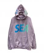 WIND AND SEA×flagstuffウィンダンシー×フラグスタフ）の古着「パーカー」｜パープル