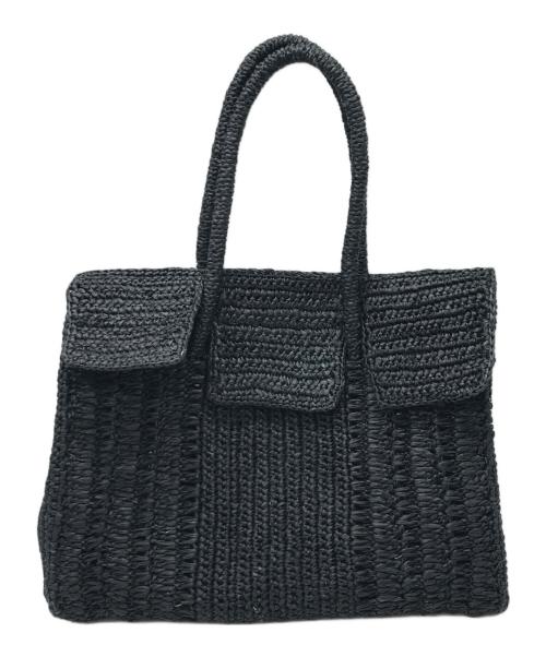 MAISON N.H PARIS（メゾン・エヌ・アッシュ・パリ）MAISON N.H PARIS (メゾン・エヌ・アッシュ・パリ) カゴバッグ ブラック サイズ:表記なしの古着・服飾アイテム