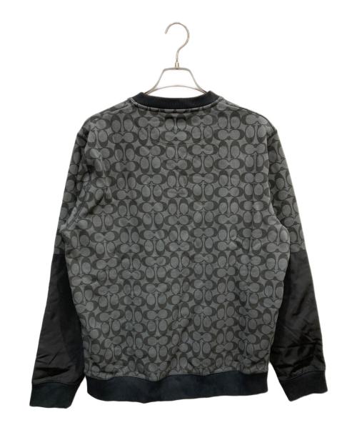COACH（コーチ）COACH (コーチ) ミックスドメディアスウェットシャツ グレー サイズ:Lの古着・服飾アイテム